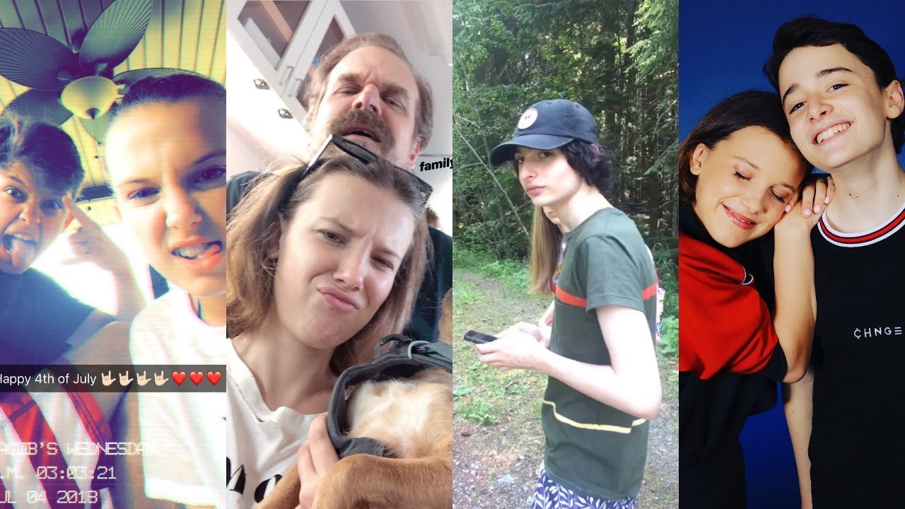 Stranger Things Cast Instagram Stories / July 2018