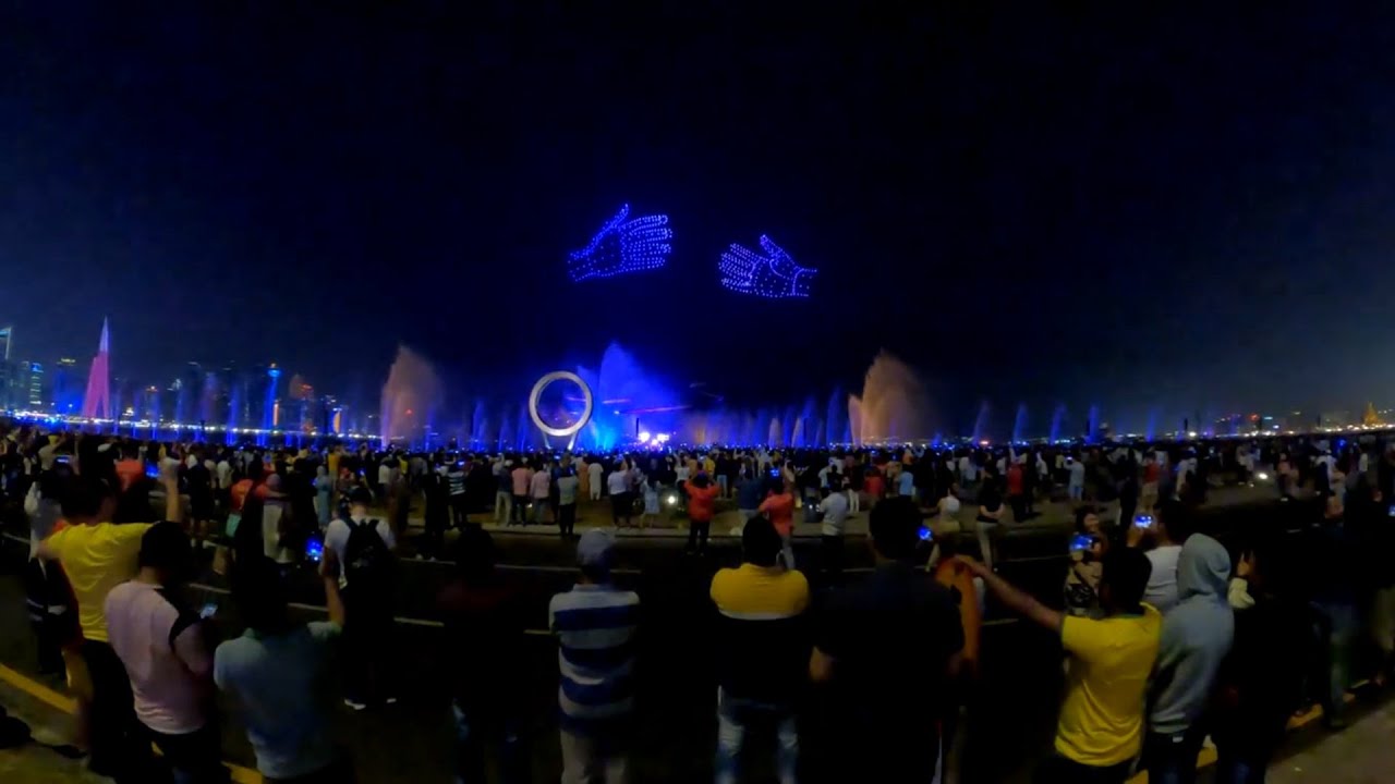 FIREWORKS DISPLAY @ CORNICHE  Doha, Qatar