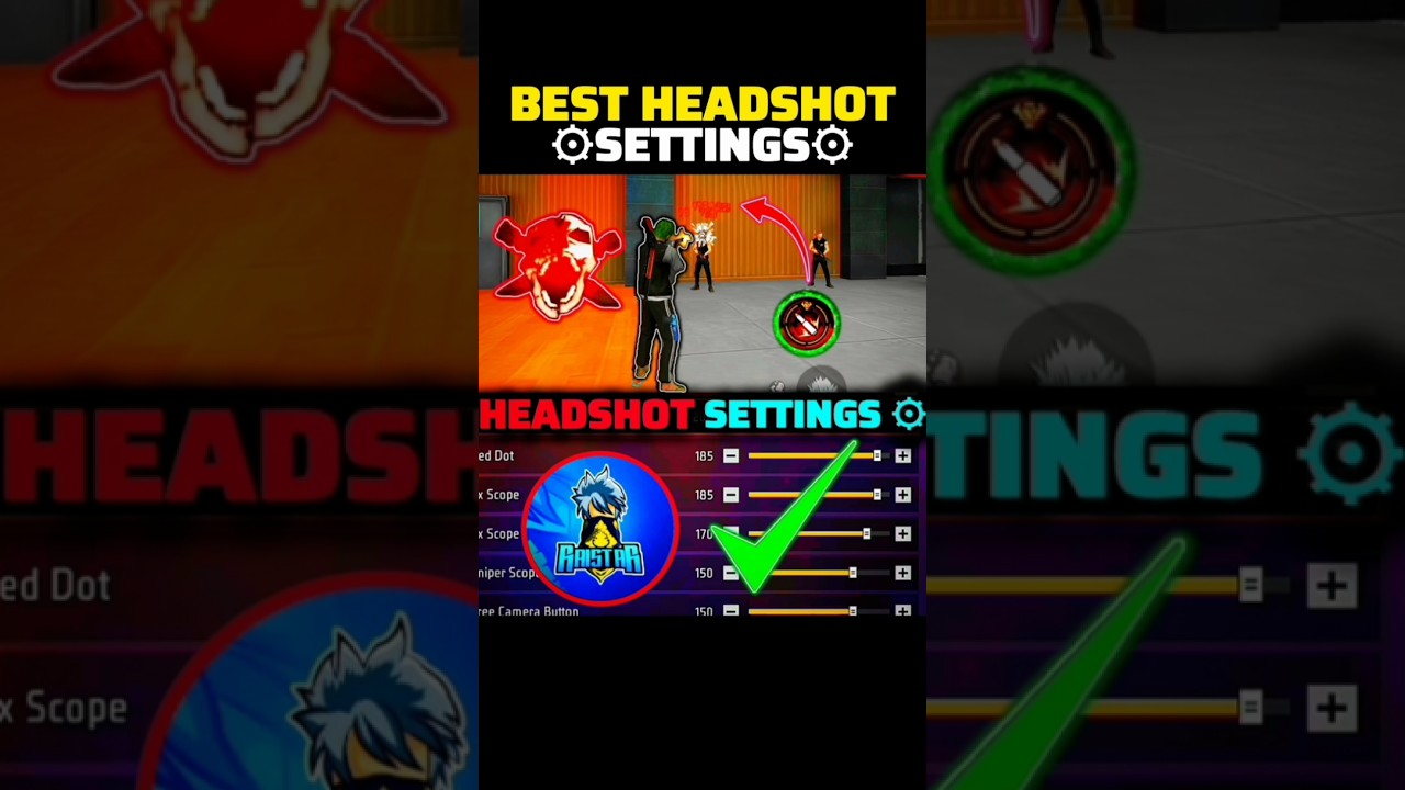 free fire headshot setting 2025 ⚡ best sensitivity settings ⚙️| sensitivity + hud settings free fire