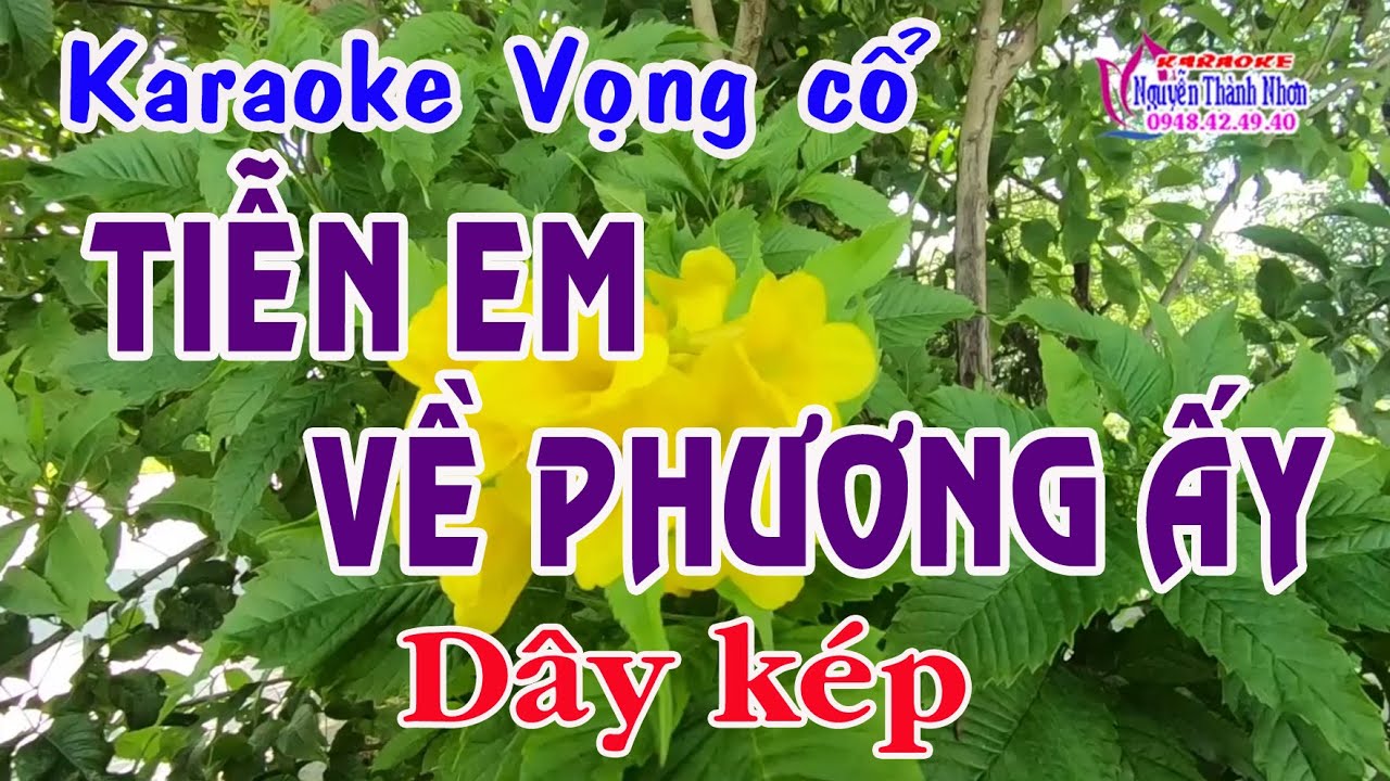 Karaoke vọng cổ TIỄN EM VỀ PHƯƠNG ẤY - DÂY KÉP