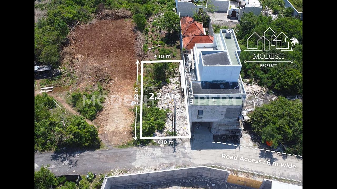 Rare Find: Flat 225 sqm Freehold Land with Ocean View, Pecatu