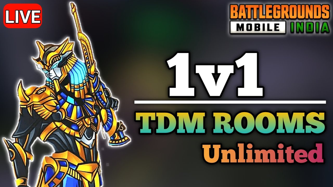 🛑TDM 1V1 ROOM LIVE😍 | 1V1 TDM FREE CUSTOM ROOM LIVE | TDM CUSTOM 1V1 BGMI |  TDM 1V1 CUSTOM ROOM