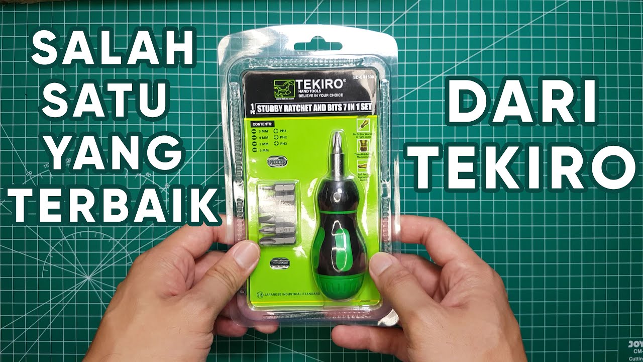 The Best Ratchet Screwdriver - Review Tekiro Obeng Stubby Ratchet and Bits 7 in 1 Set SD-SR1699
