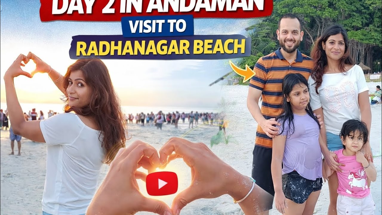Day 2 in Andaman 🌴 | Radhanagar Beach Havelock | India’s Best Beach Experience!