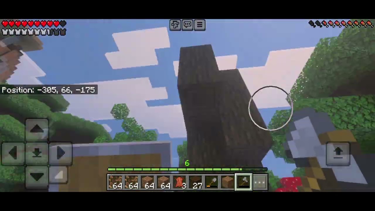 I PLAY MINECRAFT ON PHONE FIRST TIME.THIS IS MY GAME PLAYAND I MAKE MY WORLD 