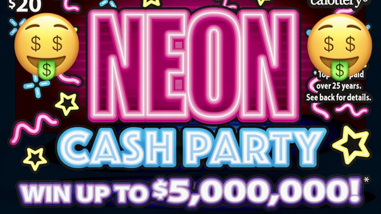 🤑 5 MORE NEW 🎉 NEON CASH PARTY 🎉 WIN CA Lottery Ticket Scratchers 🤑
