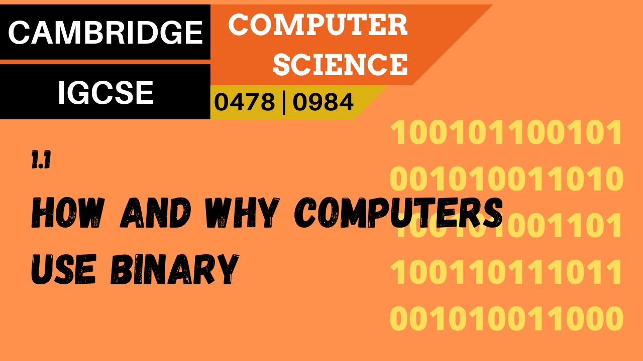 1. CAMBRIDGE IGCSE (0478-0984) 1.1 Как и почему компьютеры используют двоичный код для представле...
