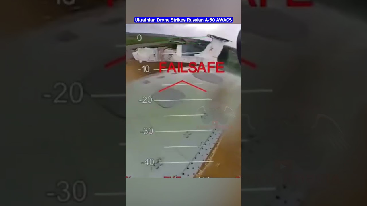 A-50 AWACS Targeted: Ukrainian Drone Destroys Key Radar System