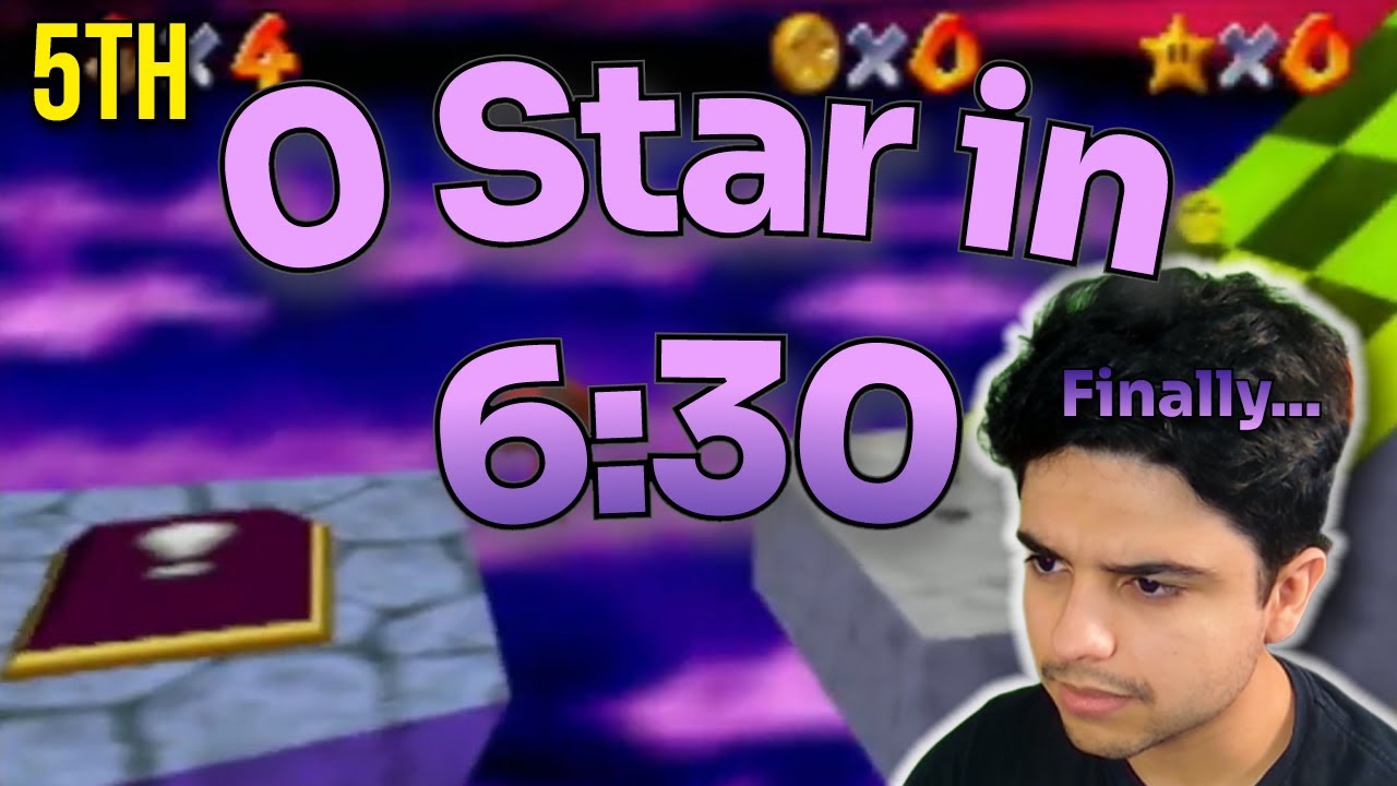 SM64 0 Star/Any% in 6:30.02