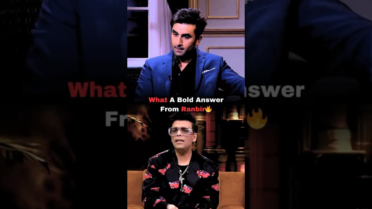 Ranbir Answered What No One Expected🤯Karan Johar #ranbirkapoor #karanjohar #bollywood