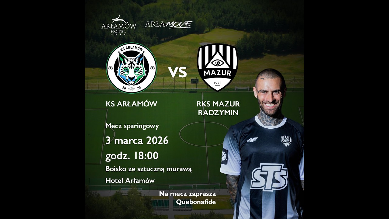 🔴[NA ŻYWO] KS ARŁAMÓW - RKS MAZUR RADZYMIN  | 3.03.2026 18:00