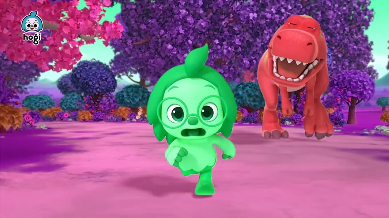 Hogi Effects; Hogi was scared of the dinosaur [ Sponsored by: Gamavision Csupo Effects ]
