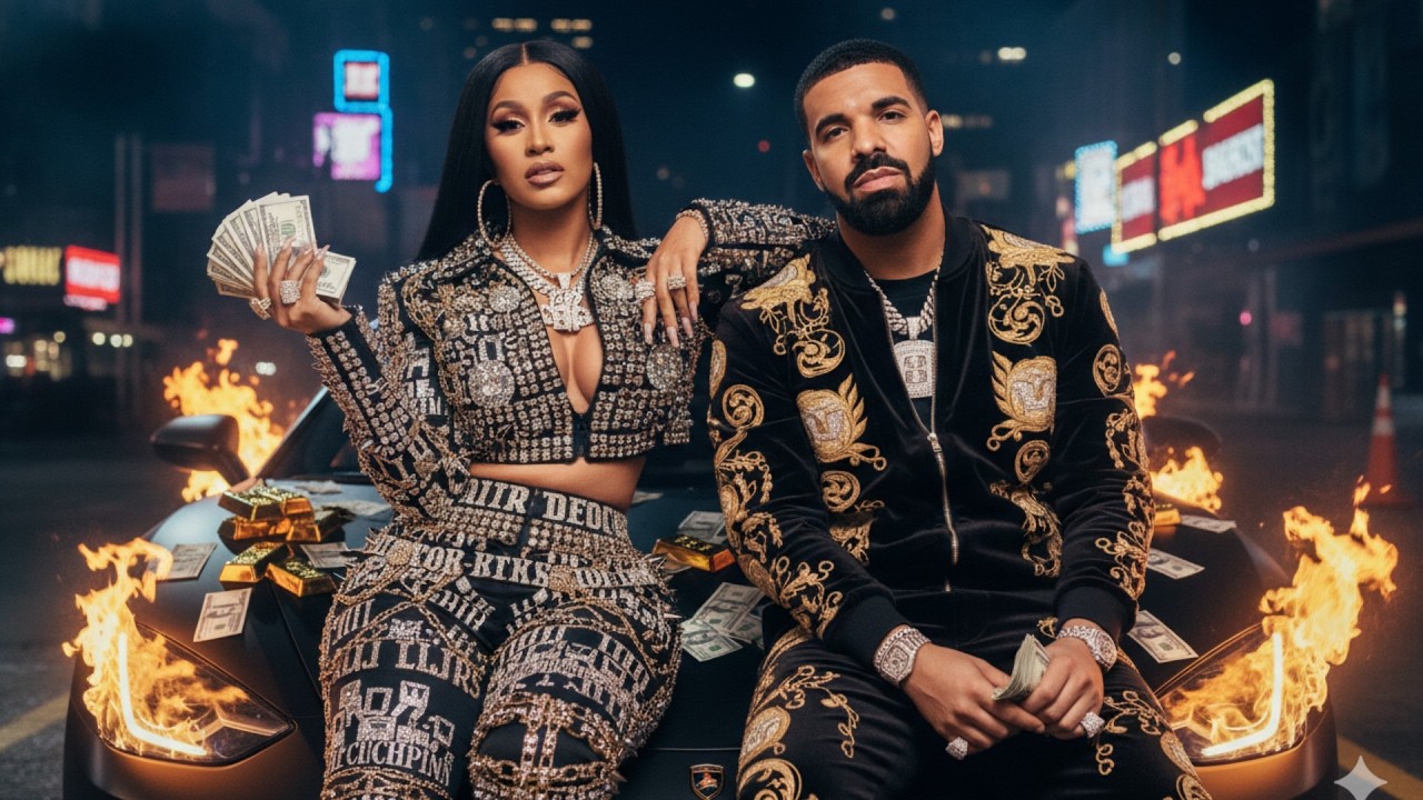 Cardi B, Drake, Travis Scott - Hustle Vision (ft. Tyga) | (Official Lyrics Video) 2026
