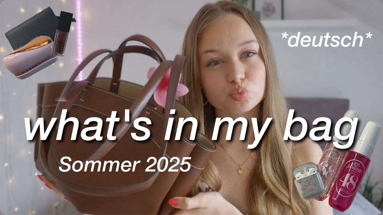 Meine Handtasche🌺 What's in my bag *deutsch* Sommer/ Frühling 2025 / Teenager | It is Darja