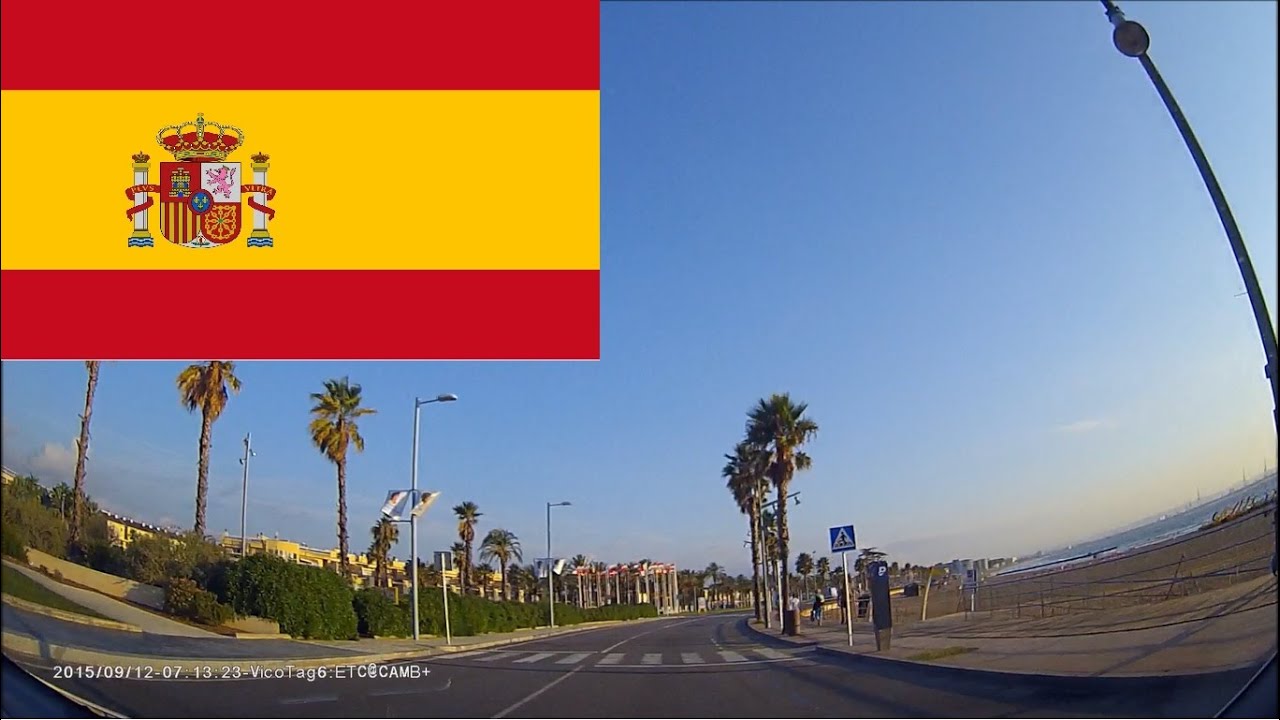 Driving in Spain - Along the Mediterranean coast: Salou and La Pineda
