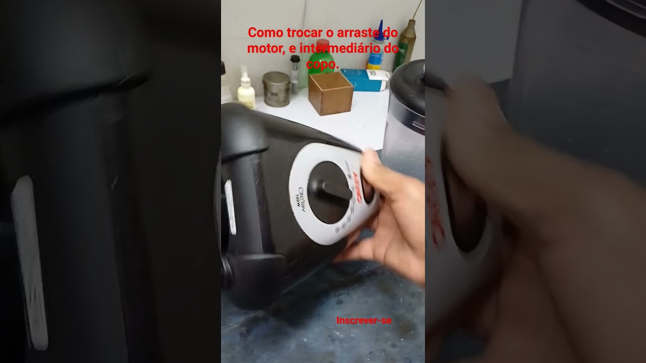 Como trocar o arraste do motor e o intermedi&aacute;rio do copo liquidificador Arno, shorts.