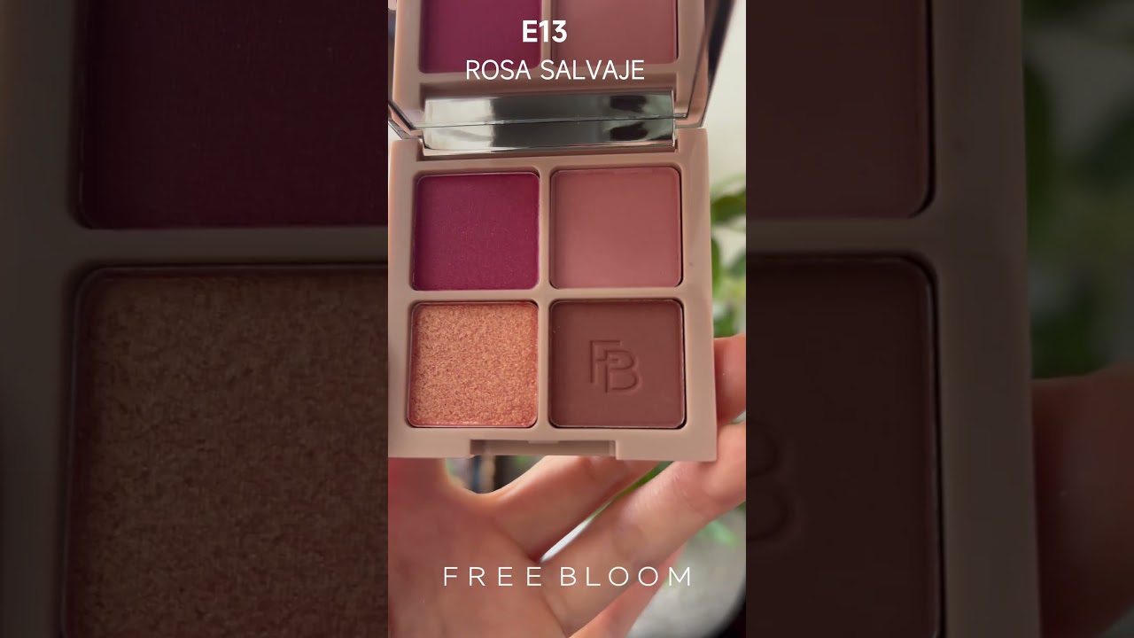 FreebloomCosmetics City Roaming Sombra de ojos de 4 colores #maquillaje #sombrasdeojos