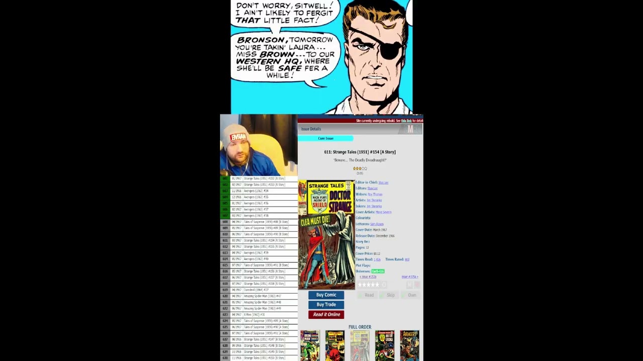 611 - Strange Tales No.154 (A Story)