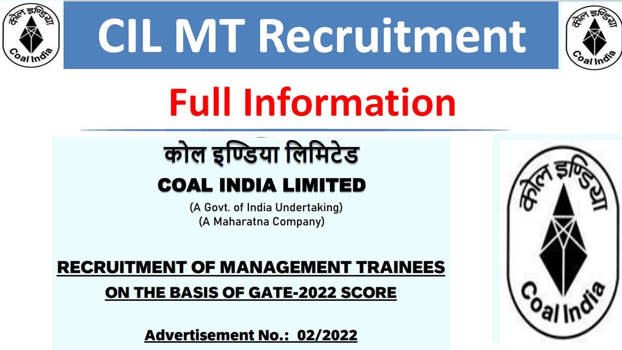 CIL MT Gate 2022 | CIL MT Upcoming Vacancy | CIL MT Salary in Hand