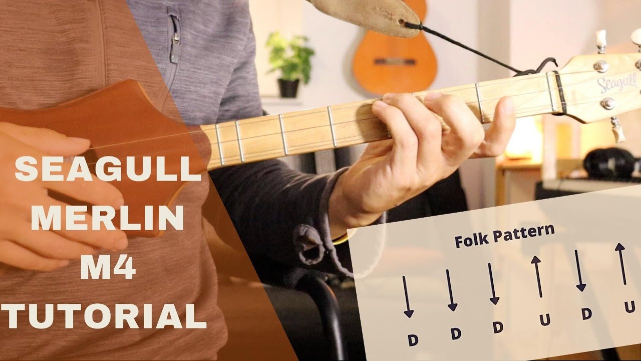 Seagull Merlin M4 - Folk Strumming Pattern Tutorial