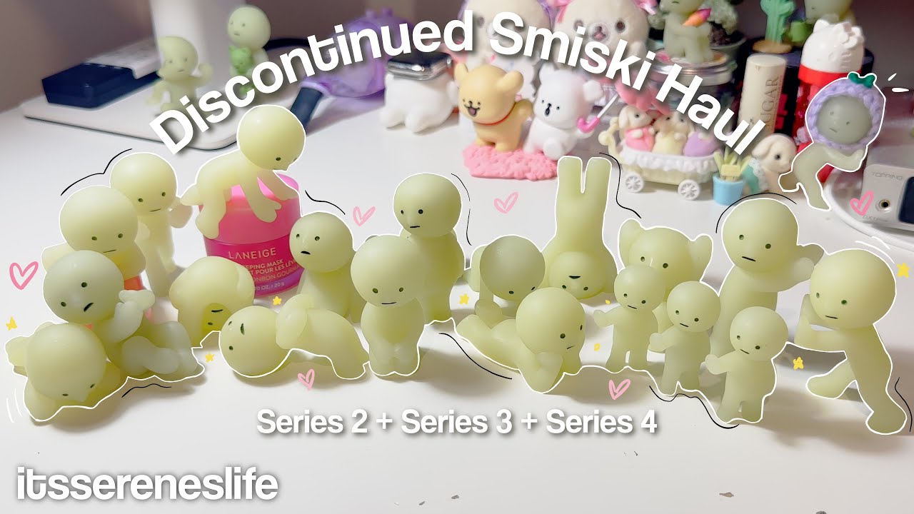Распаковка Smiski Discontinued Series 2-4 ⋆˚🍵꩜.ᐟ | как чистить Smiskis + идеи для декорирования
