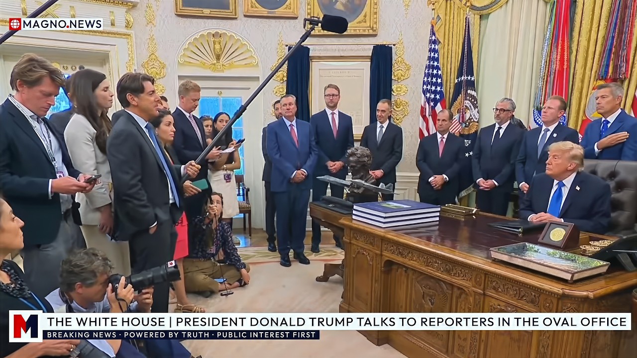🔥 President Trump Slams Canada Over Unfair Trade Policies at Press Briefing in the Oval Office