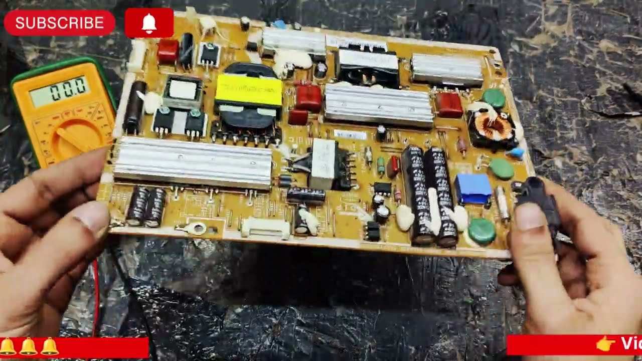 samsung led tv power supply repair | Voltage Up Down Problem | 43 inch supply💡