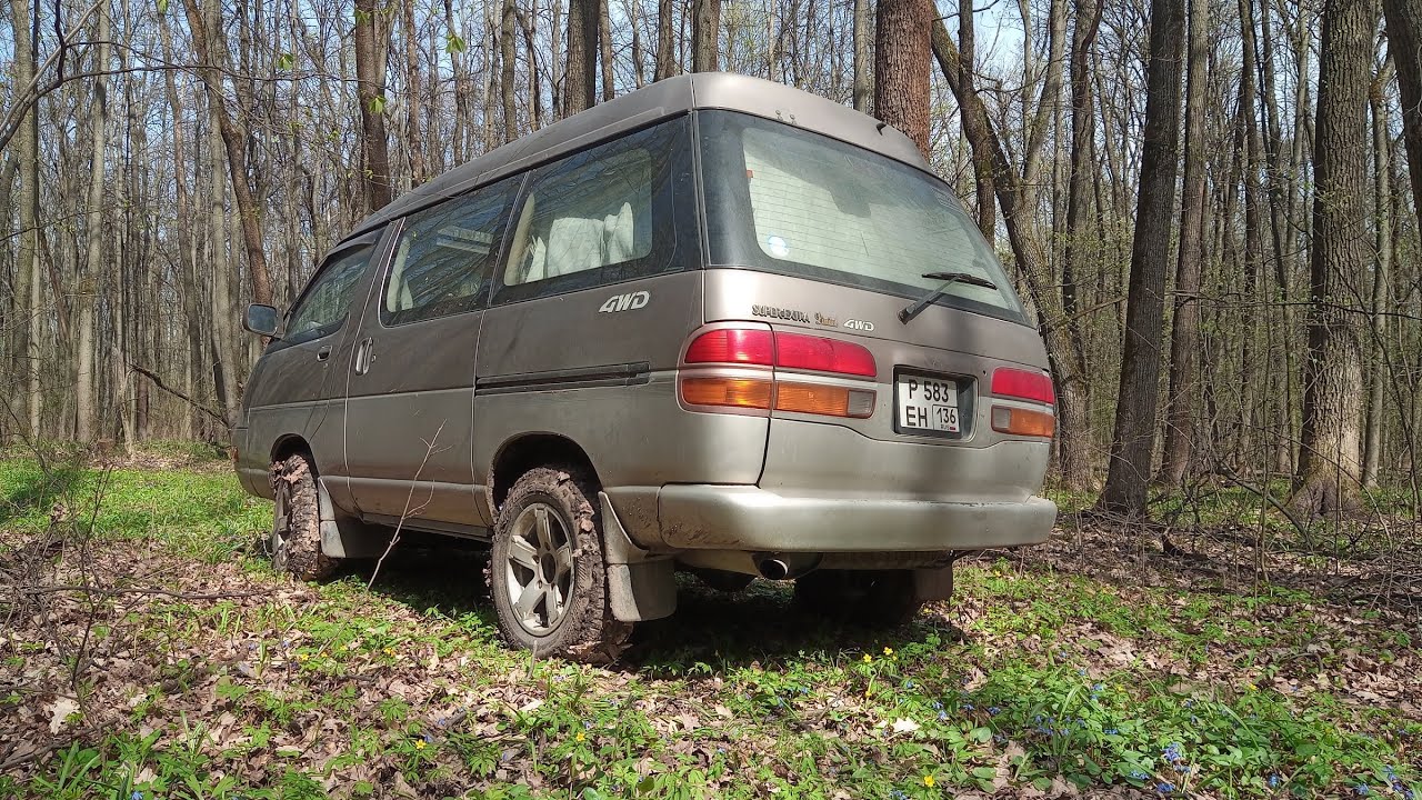 Пробный оффроад на Toyota Town Ace 2.2i