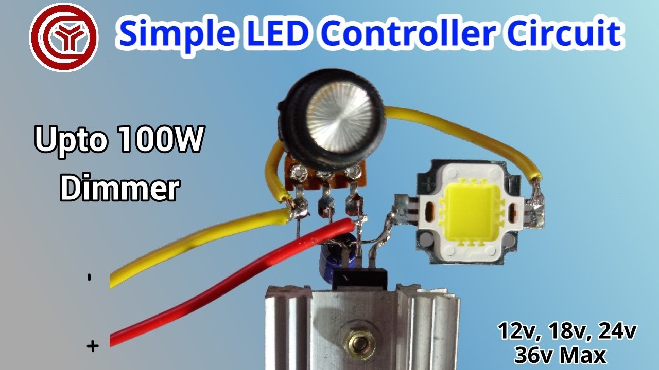 12v led dimmer led controller circuit