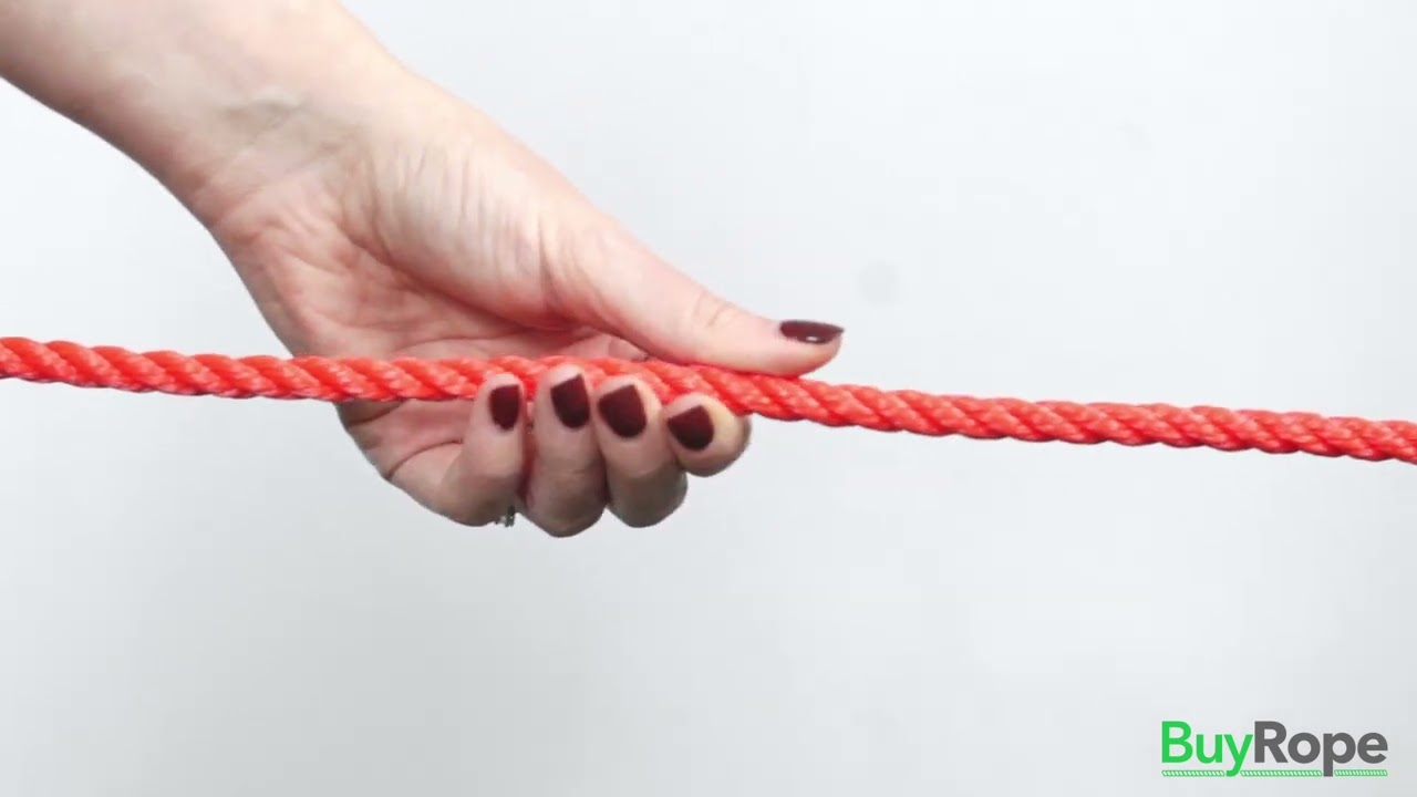 8mm Orange Polyethylene Rope Demo | BuyRope