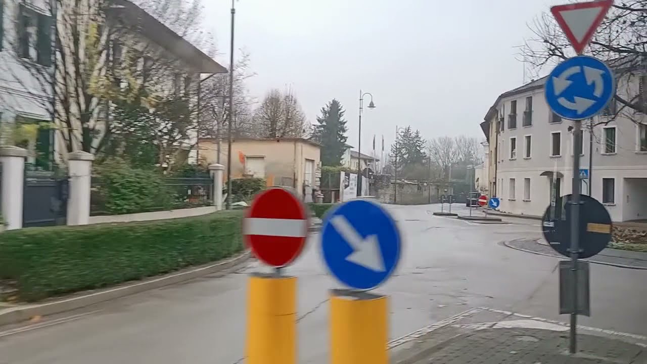City Bus Tour | Street Views | Cordenons To Pordenone