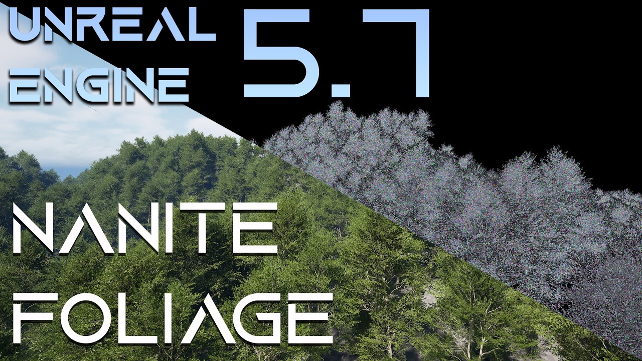 Нанитовая растительность в Unreal Engine 5.7 | Легко генерируйте и заселяйте деревья