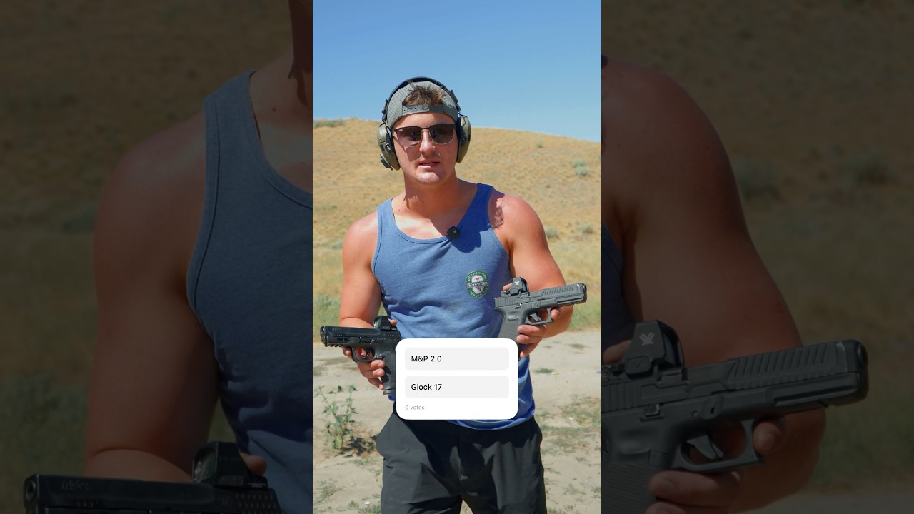 M&P 2.0 or Glock 17 - which is better? #shorts #glock #shooting #airsoft