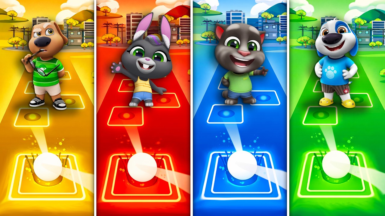 Talking Tom & Friends 🎶 Tiles Hop EDM Rush