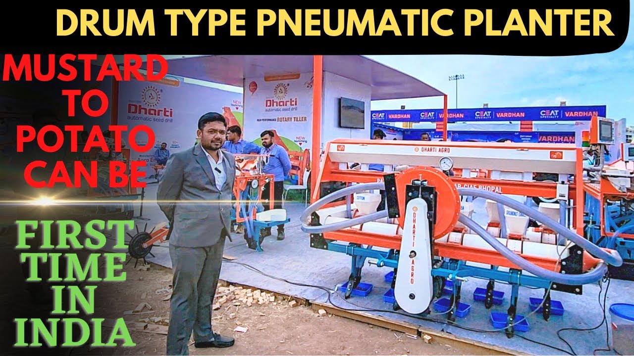 Drum Type Pneumatic planter by Dharti agro