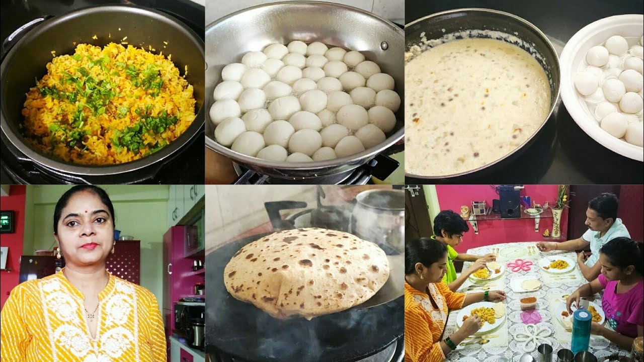 BREAKFAST TO DINNER FULLDAY ROUTINE, Angoori Rasmalai, Chena Kheer, Aloo Paratha, Chana Dal Pualo