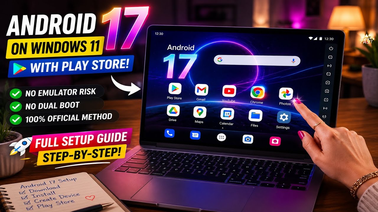 Run Android 17 on Windows 11 with Play Store | No Emulator, No Dual Boot!