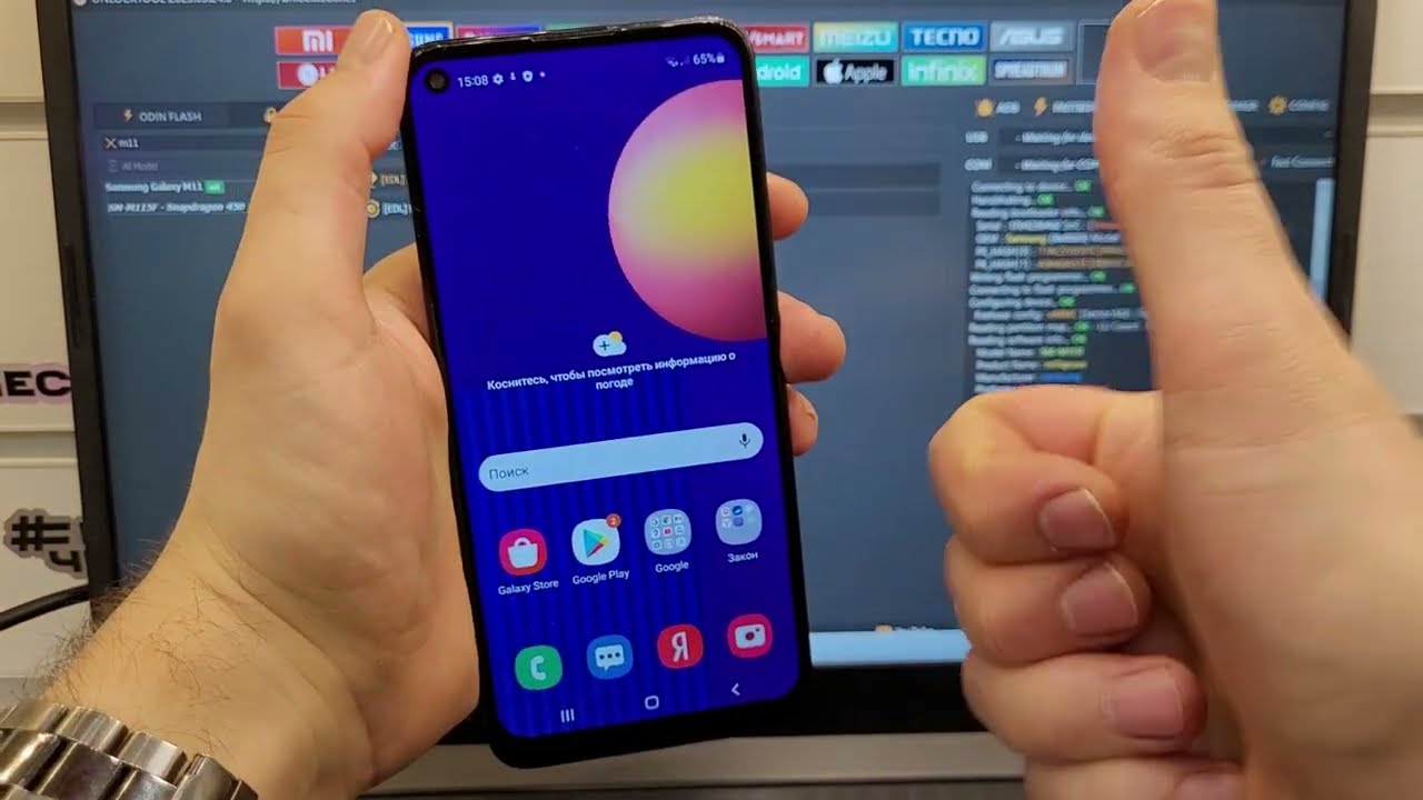FRP Samsung Galaxy M11 SM-M115F Сброс Аккаунта Гугл. Unlocktool. Test point. Удалённая разблокировка