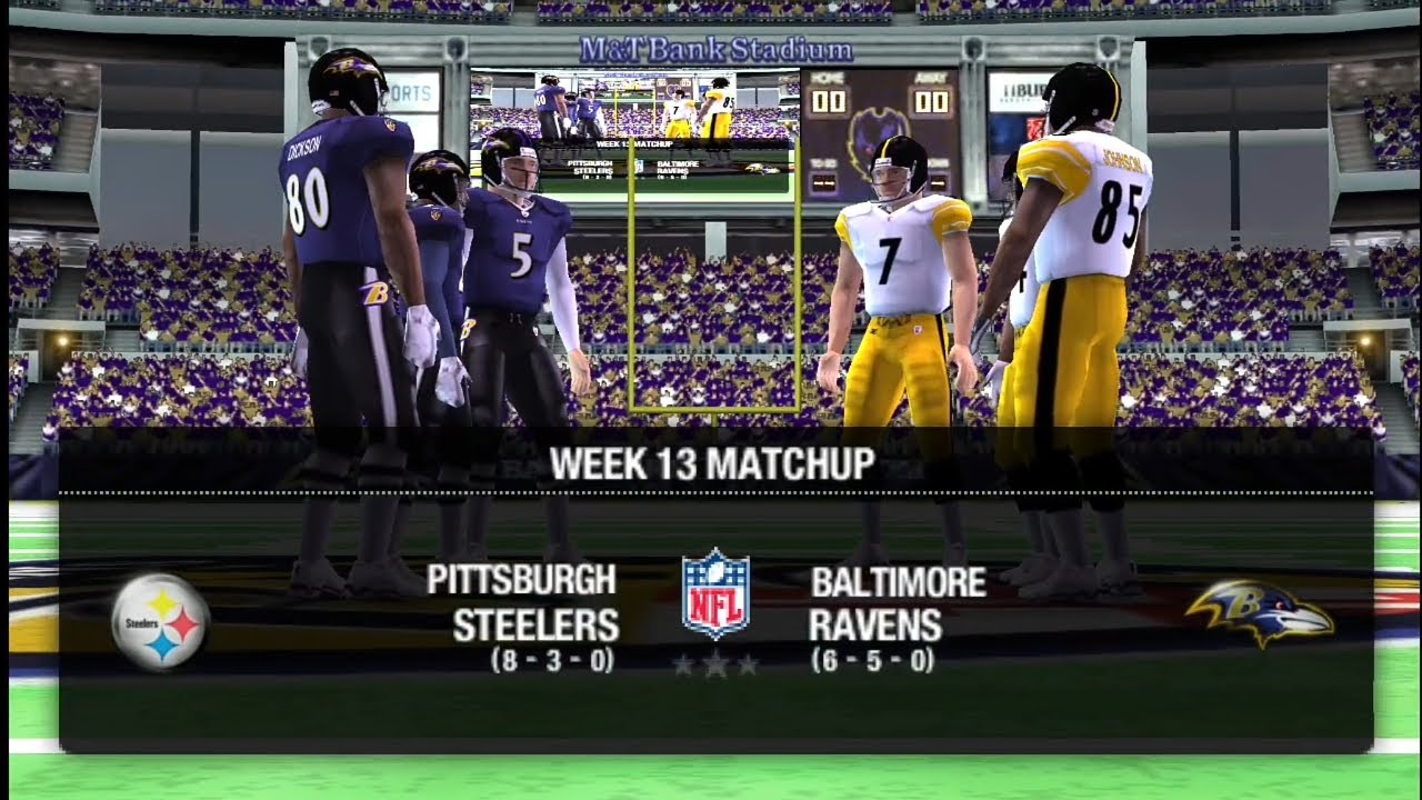 Madden 11 PSP [Режим франшизы Steelers] 13-я неделя против Ravens (Я отомстил!😈)