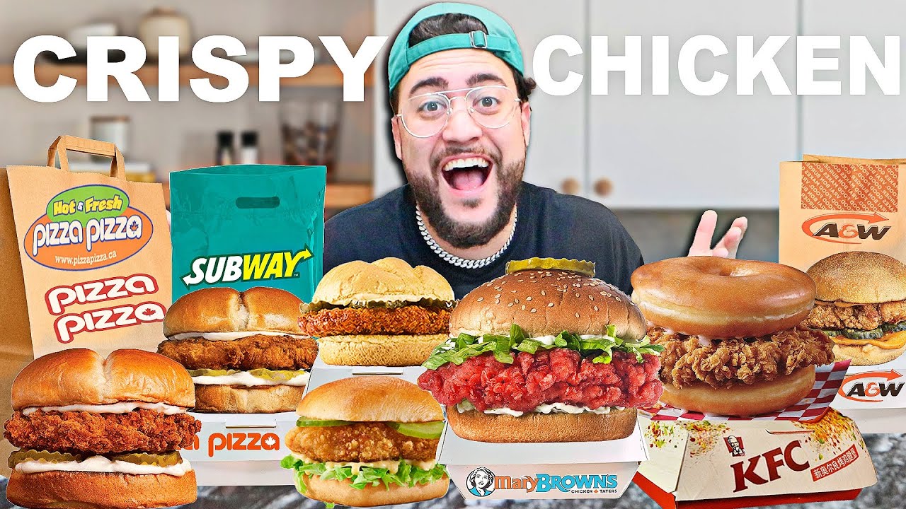 The Best Fast Food Crispy Chicken Sandwich from UNUSUAL Fast Food Restaurants!!