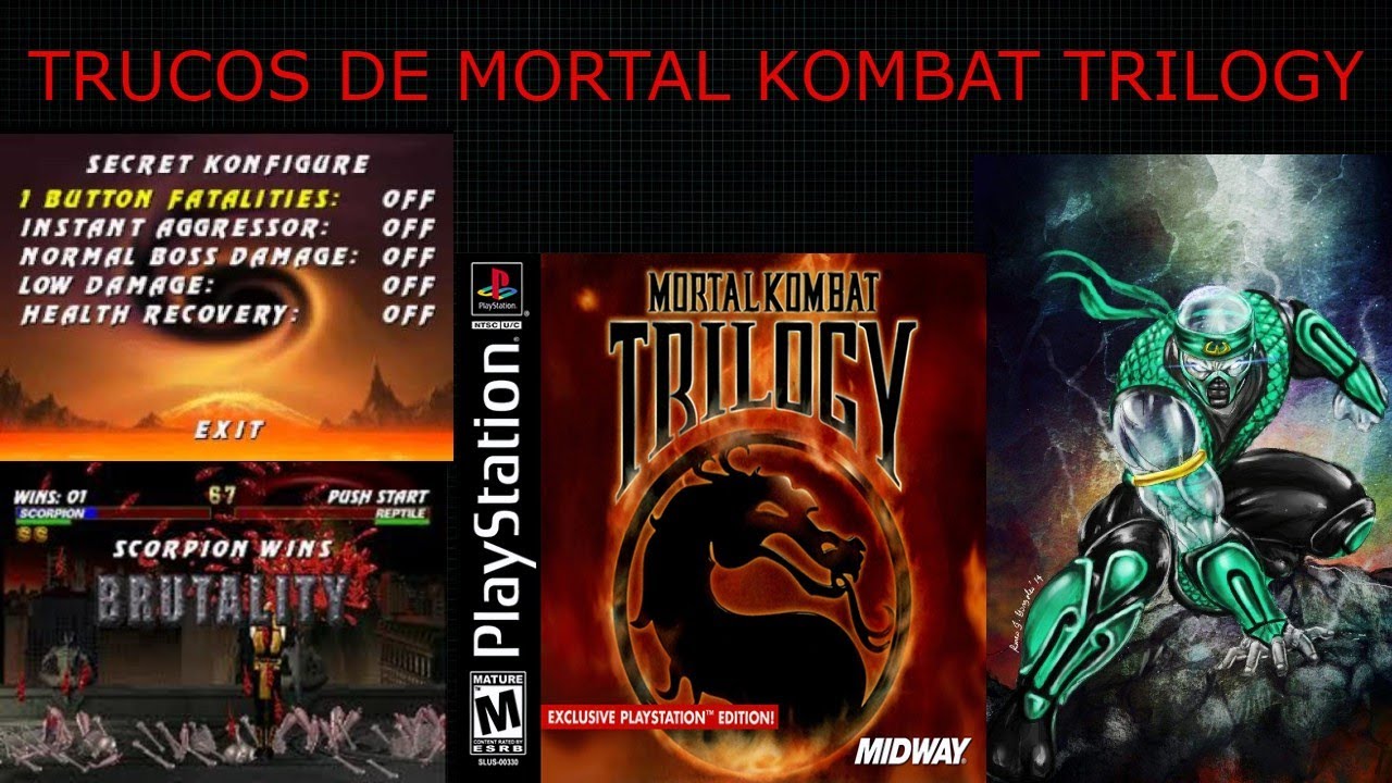 TRUCOS DE MORTAL KOMBAT TRILOGY PS1 TUTORIAL
