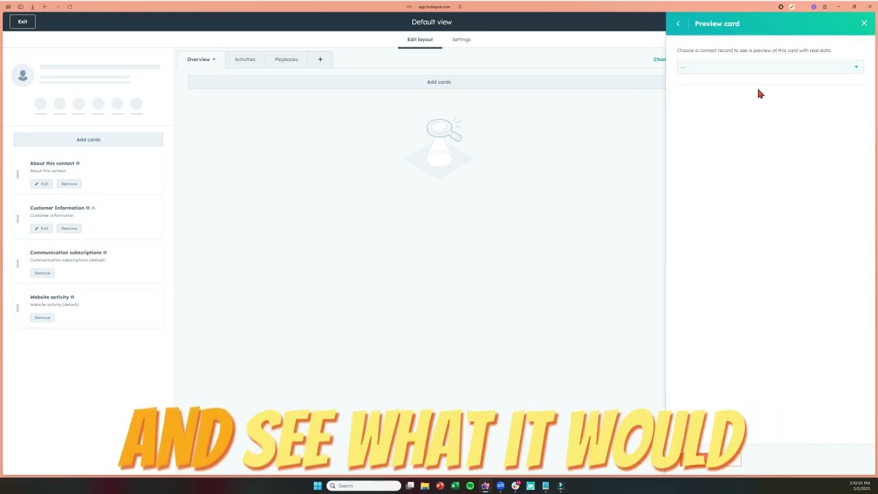 How to Track Activities and Property History in CRM Cards in HubSpot