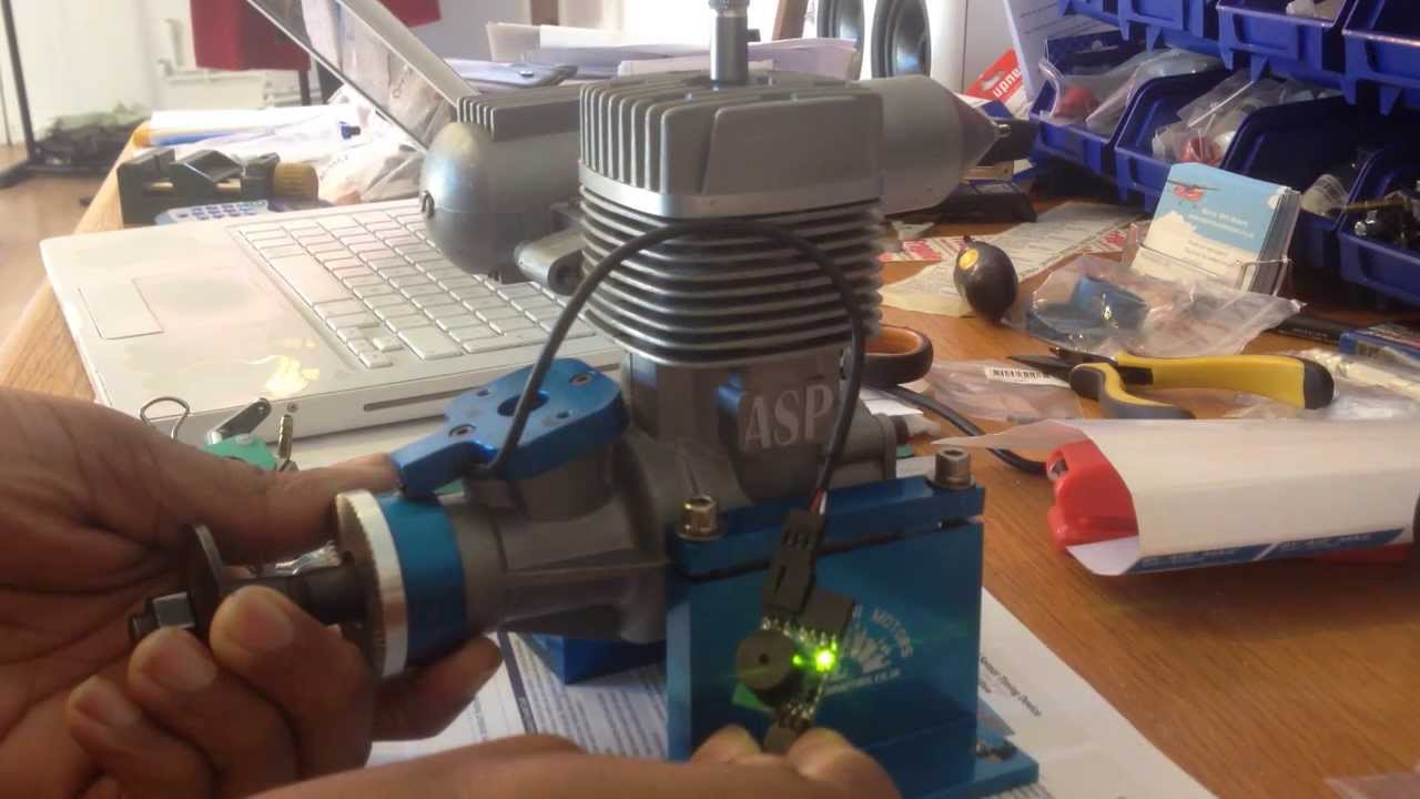 ASP Magnum SC 180 and OS BGX1 2 Stroke Engine and Carburetor Timing Setup