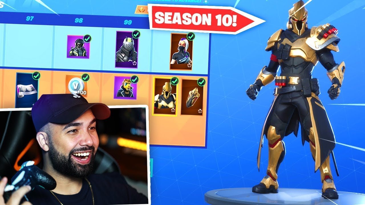 SEASON 10 Battle Pass Skins Unlocked! - BEST BATTLE PASS  (SEASON X)