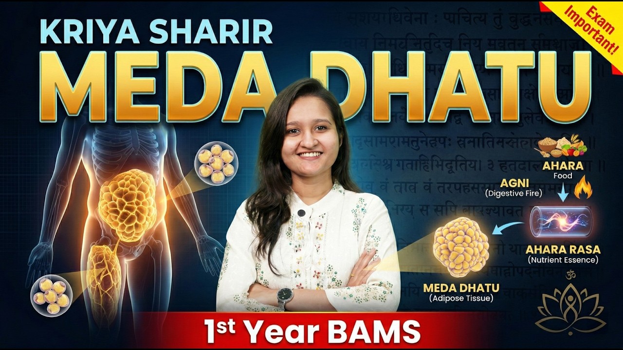 MEDA DHATU BAMS 1ST YEAR | KRIYA SHARIR|PAPER 2|NCISM| Simplified ayurveda 