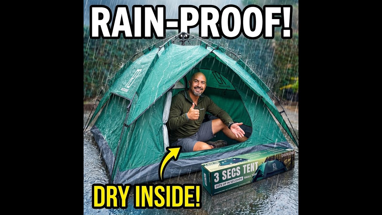 Rain Test on The Reactive Outdoor Tent! Did It Pass the Test