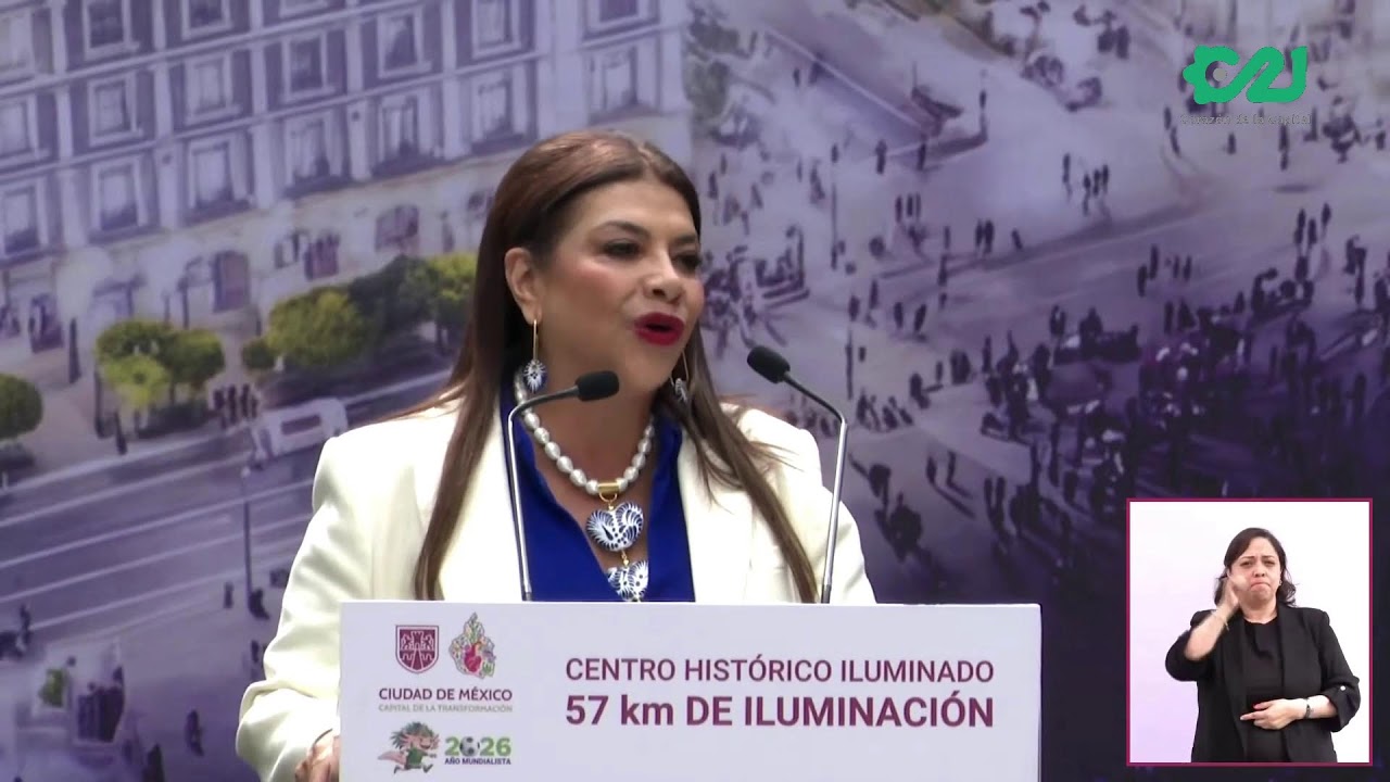 Presentación de la nueva iluminación en el Centro Histórico de la Ciudad de México | Capital 21