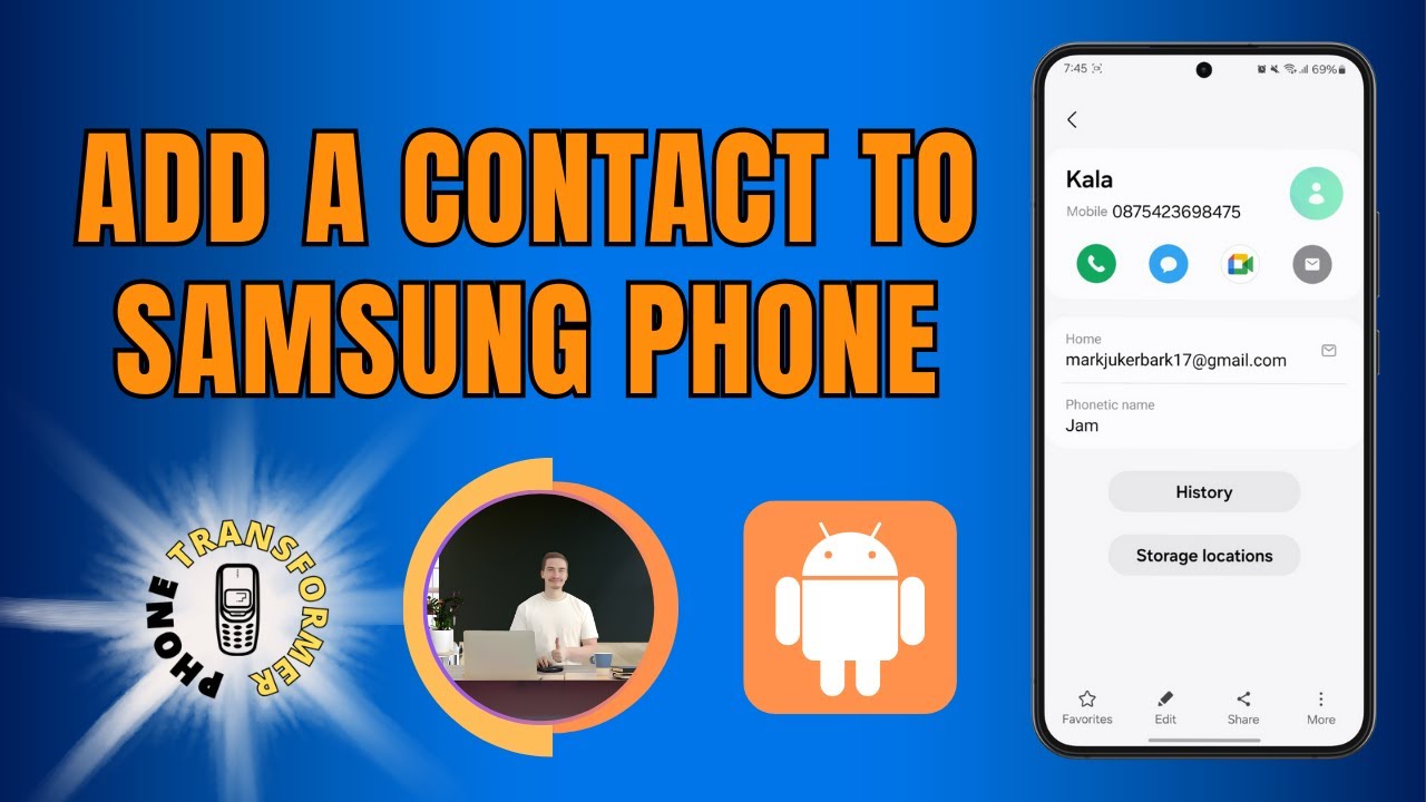 How to Add a Contact to Samsung Phone