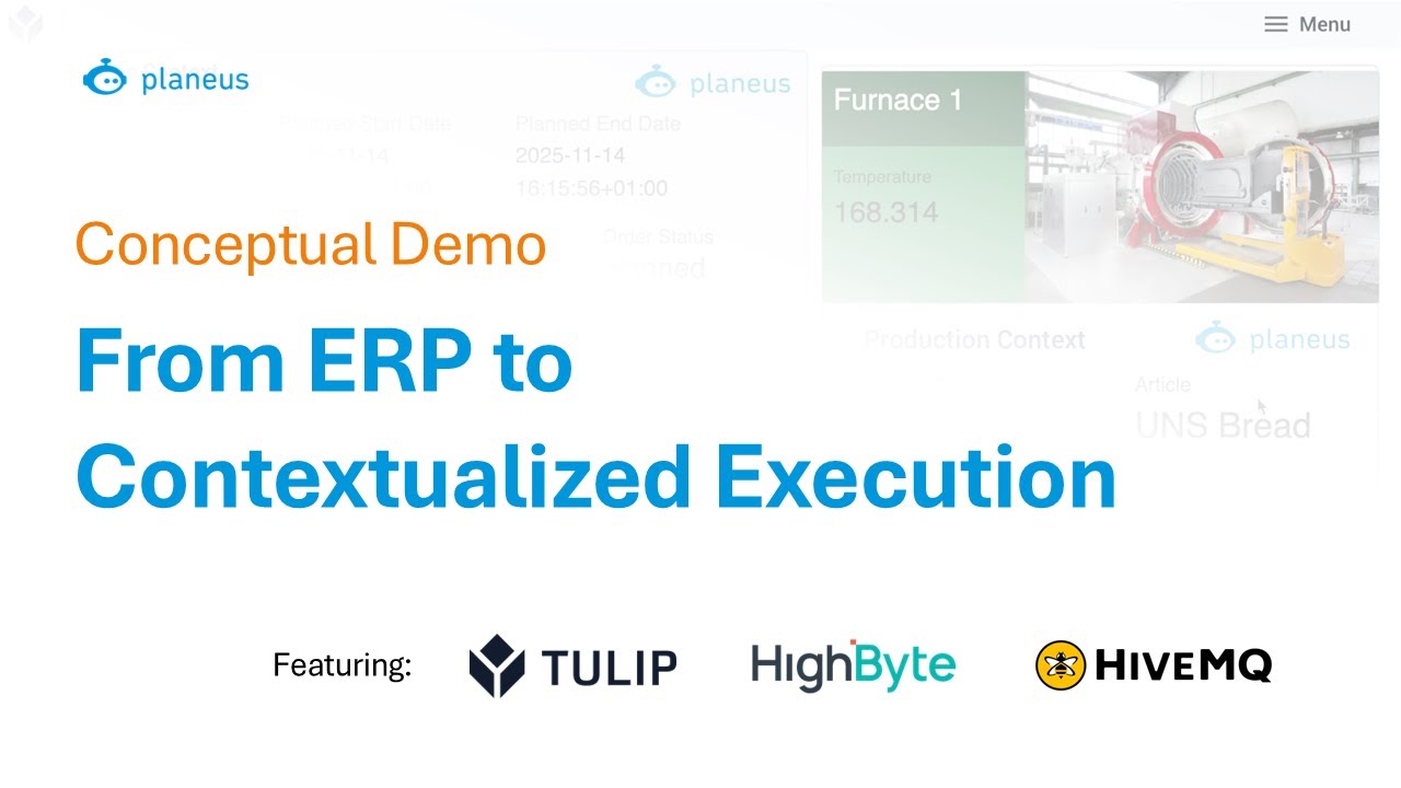 From ERP to Contextualized Execution in Unified Namespace | Showcase