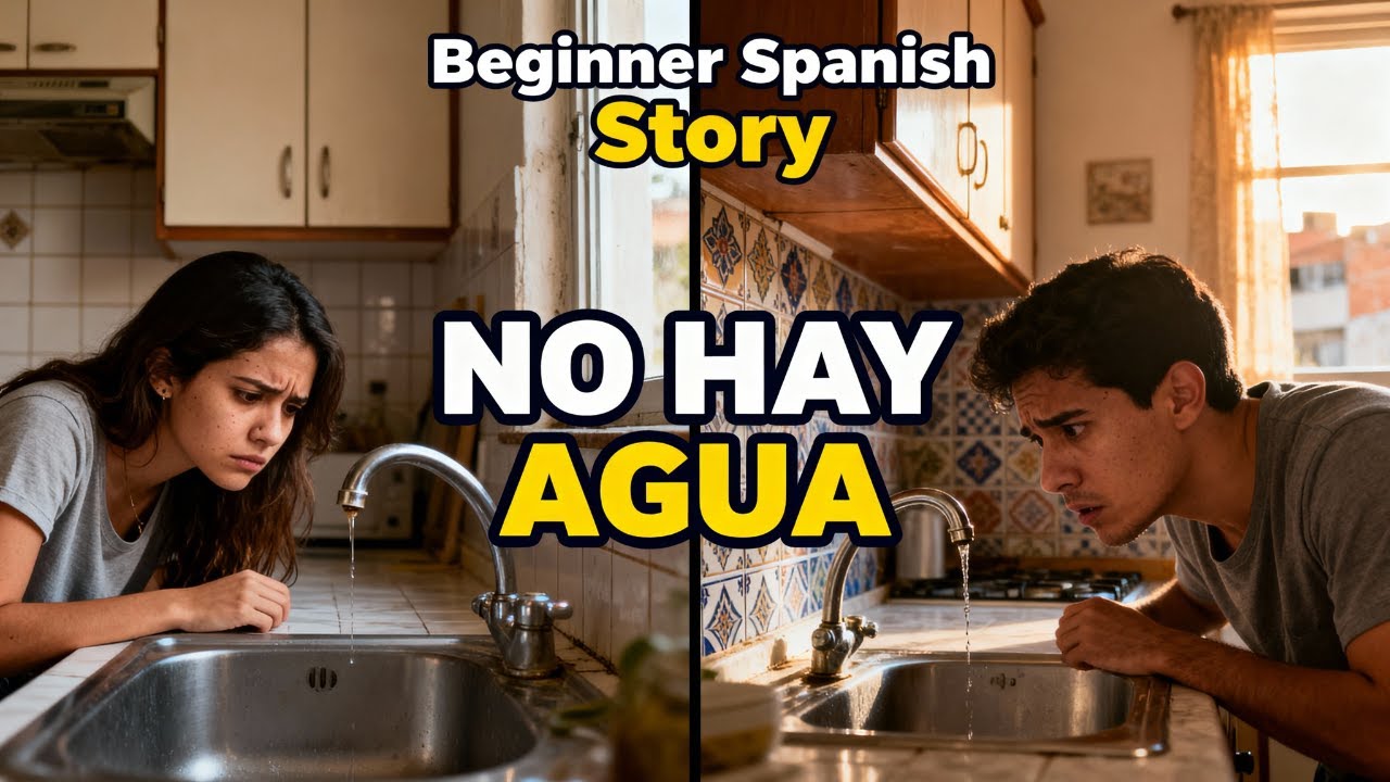 🚱 No Hay Agua | Beginner Spanish Stories (Chile & Peru)